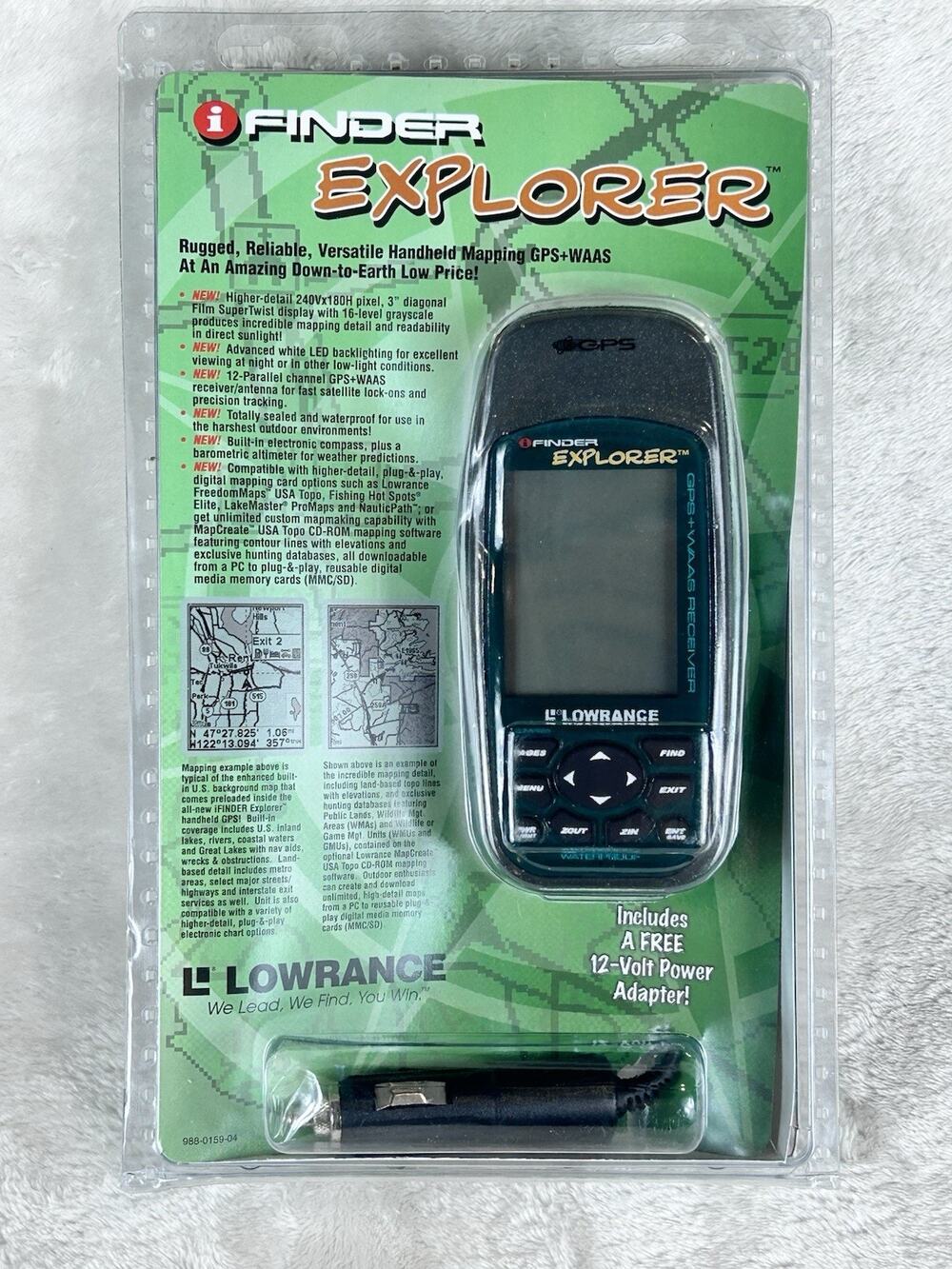 Lowrance iFinder Explorer Waterproof Handheld GPS New Sealed Waterproof Fishing